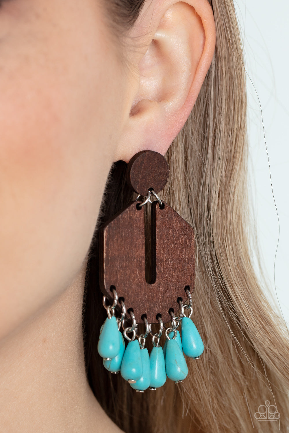 Western Retreat Blue Earrings - Jewelry by Bretta