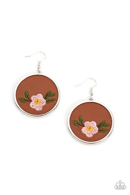 Prairie Patchwork Pink Earrings - Jewelry by Bretta