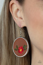 Prairie Patchwork Red Earrings - Jewelry by Bretta