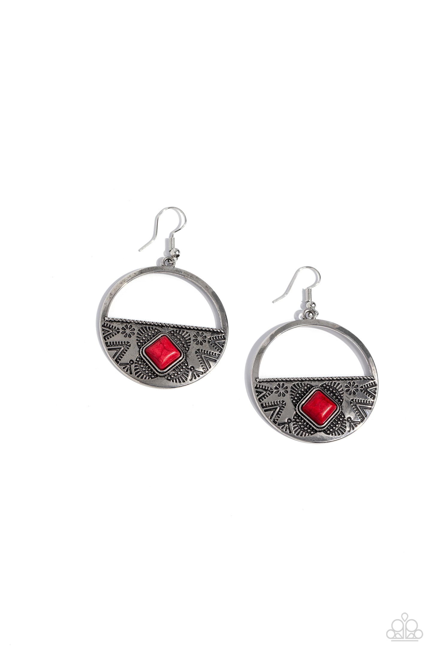 Sandstone Prairie Red Earrings - Jewelry by Bretta