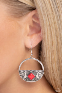 Sandstone Prairie Red Earrings - Jewelry by Bretta