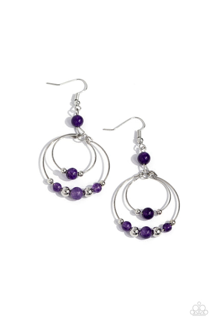 Eco Eden Purple Earrings - Jewelry by Bretta