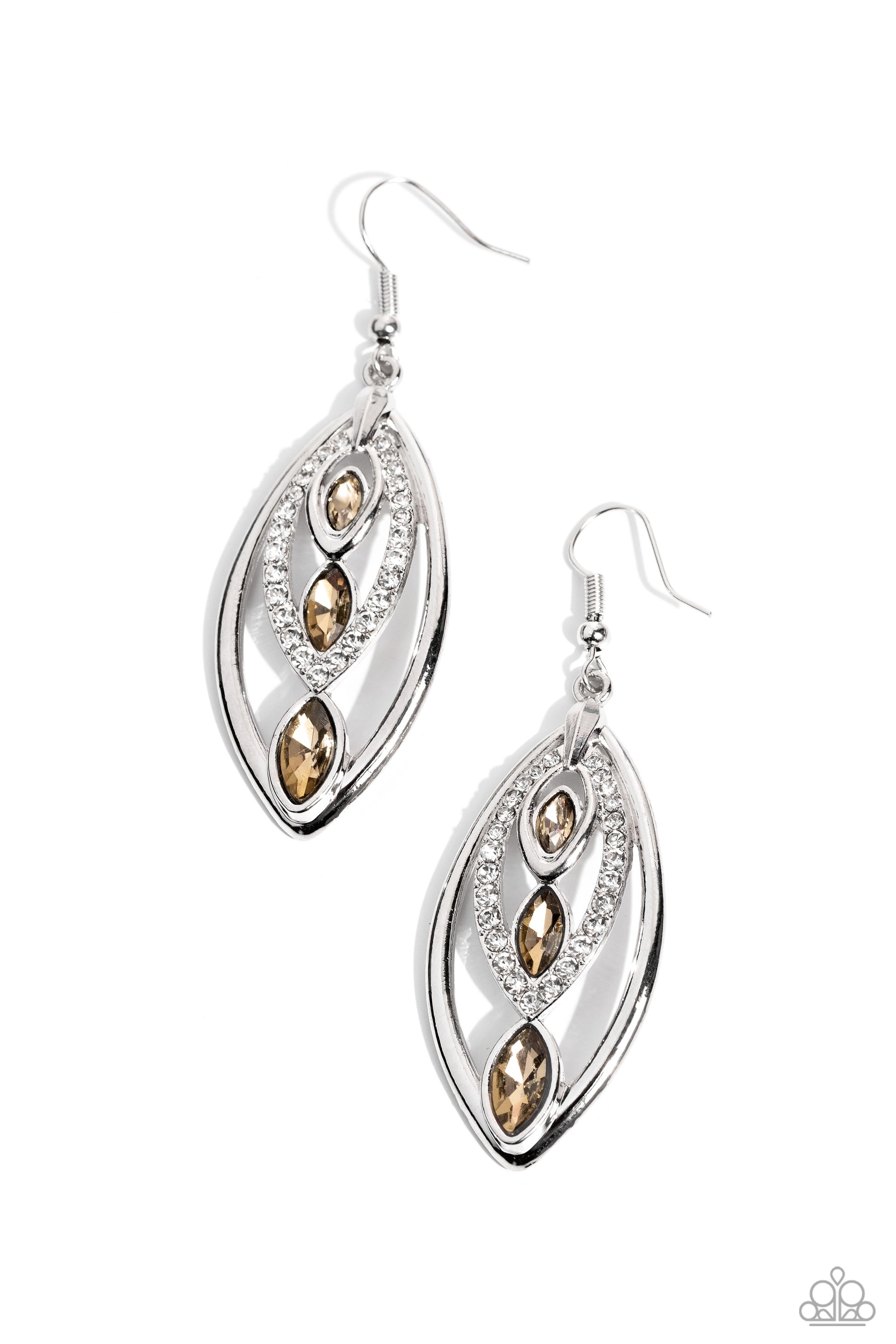 Extra Exuberant Brown Earrings - Jewelry by  Bretta