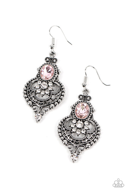 Castle Chateau Pink Earrings - Jewelry by Bretta