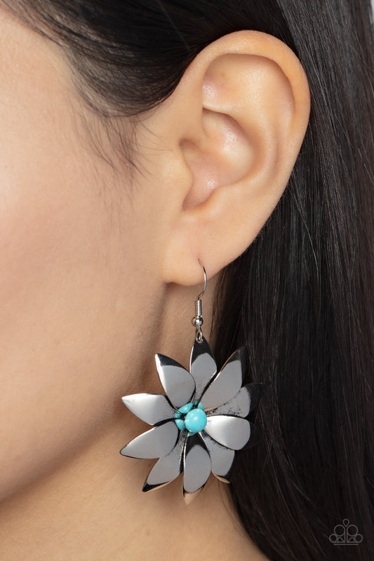 Pinwheel Prairies Blue Earrings - Jewelry by Bretta