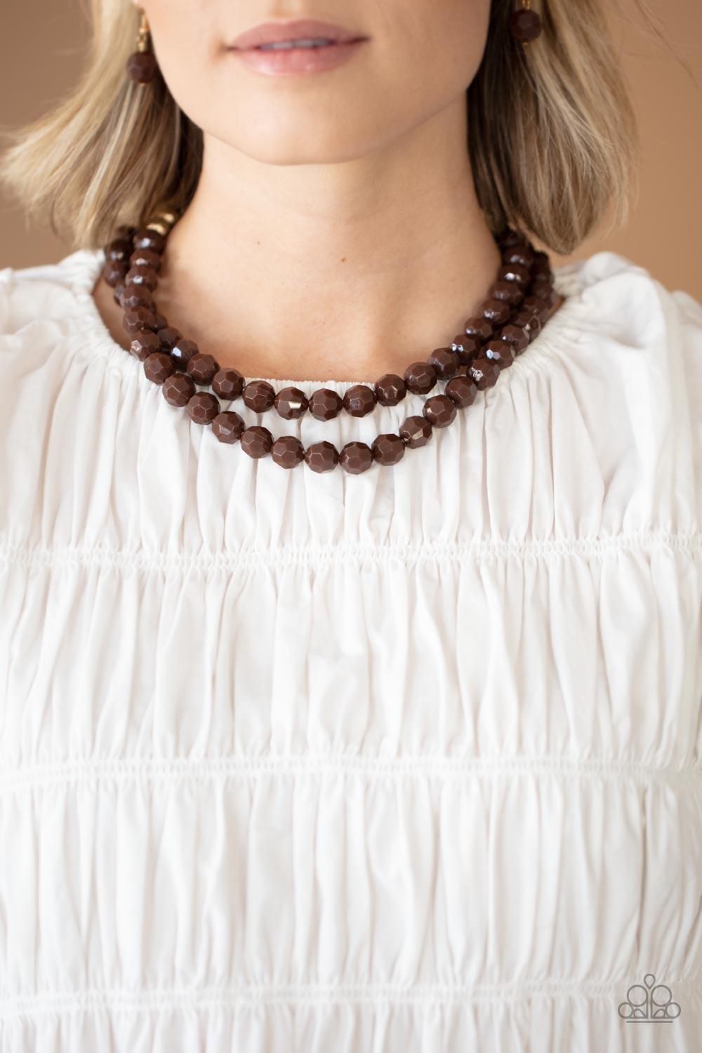 Greco Getaway Brown Necklace - Jewelry by Bretta