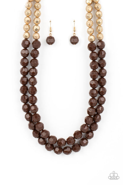 Greco Getaway Brown Necklace - Jewelry by Bretta