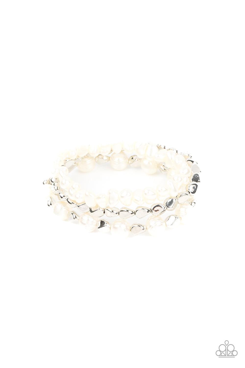 Shoreside Soiree White Bracelet - Jewelry by Bretta