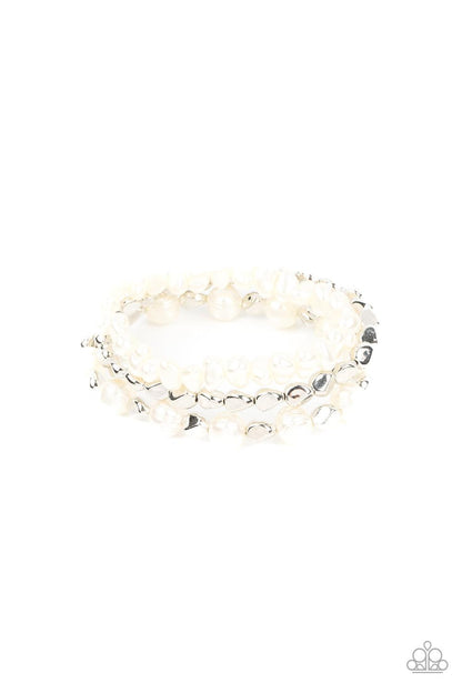 Shoreside Soiree White Bracelet - Jewelry by Bretta