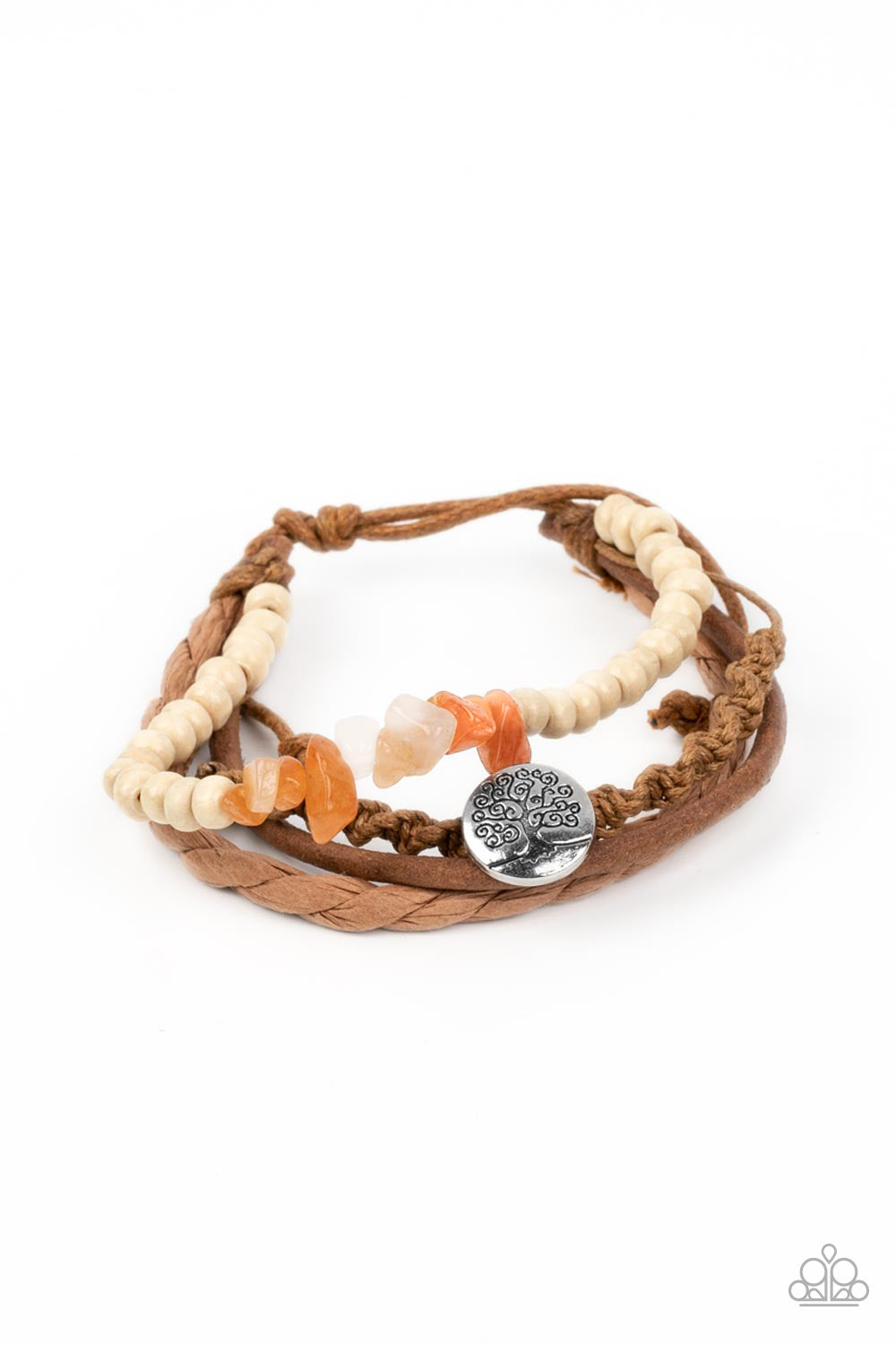 Treetop Trail Guide Orange Urban Bracelet - Jewelry by Bretta