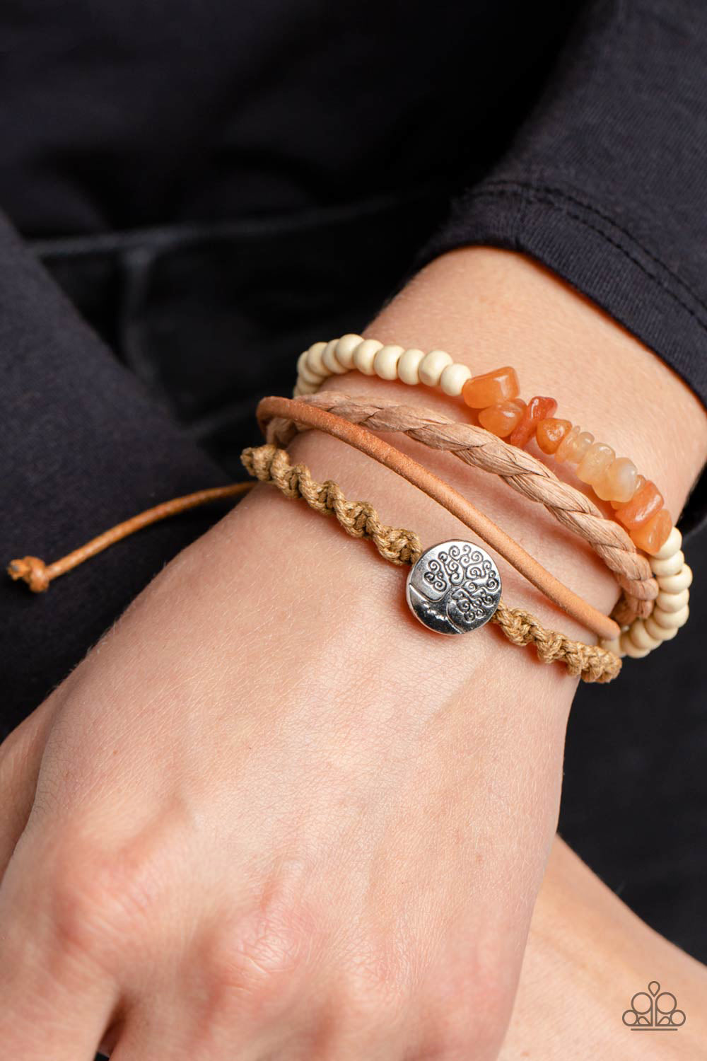 Treetop Trail Guide Orange Urban Bracelet - Jewelry by Bretta