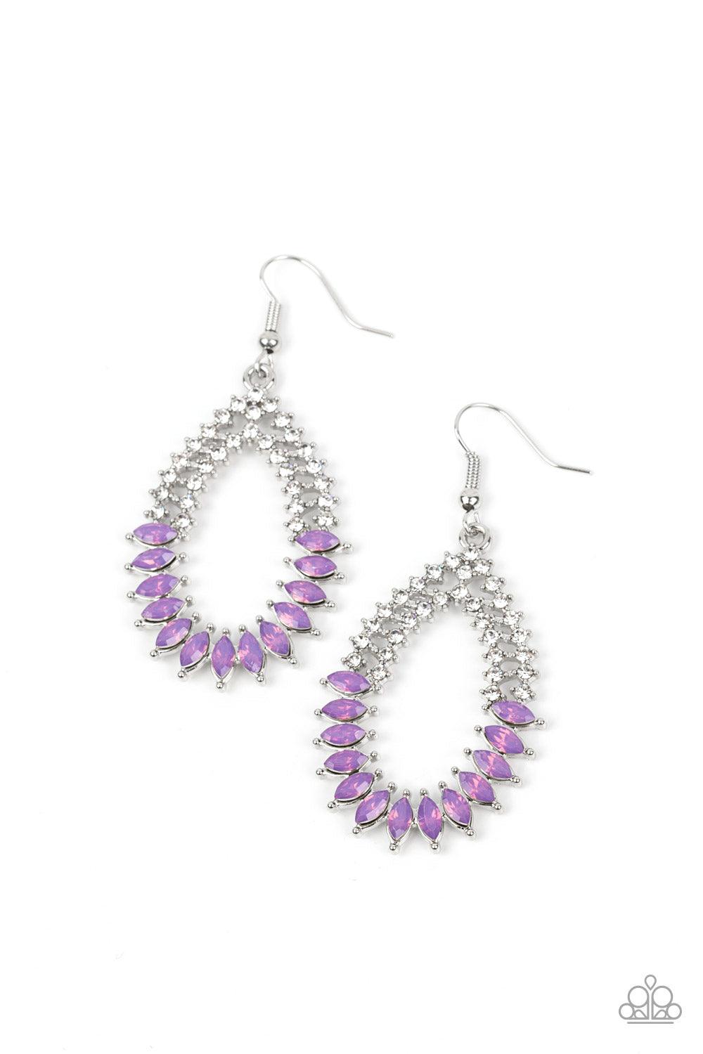 Lucid Luster Purple Earrings - Jewelry by Bretta
