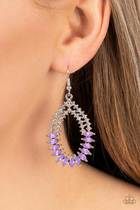 Lucid Luster Purple Earrings - Jewelry by Bretta
