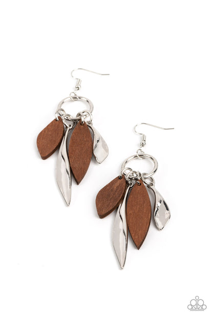 Primal Palette Brown Earrings - Jewelry by Bretta