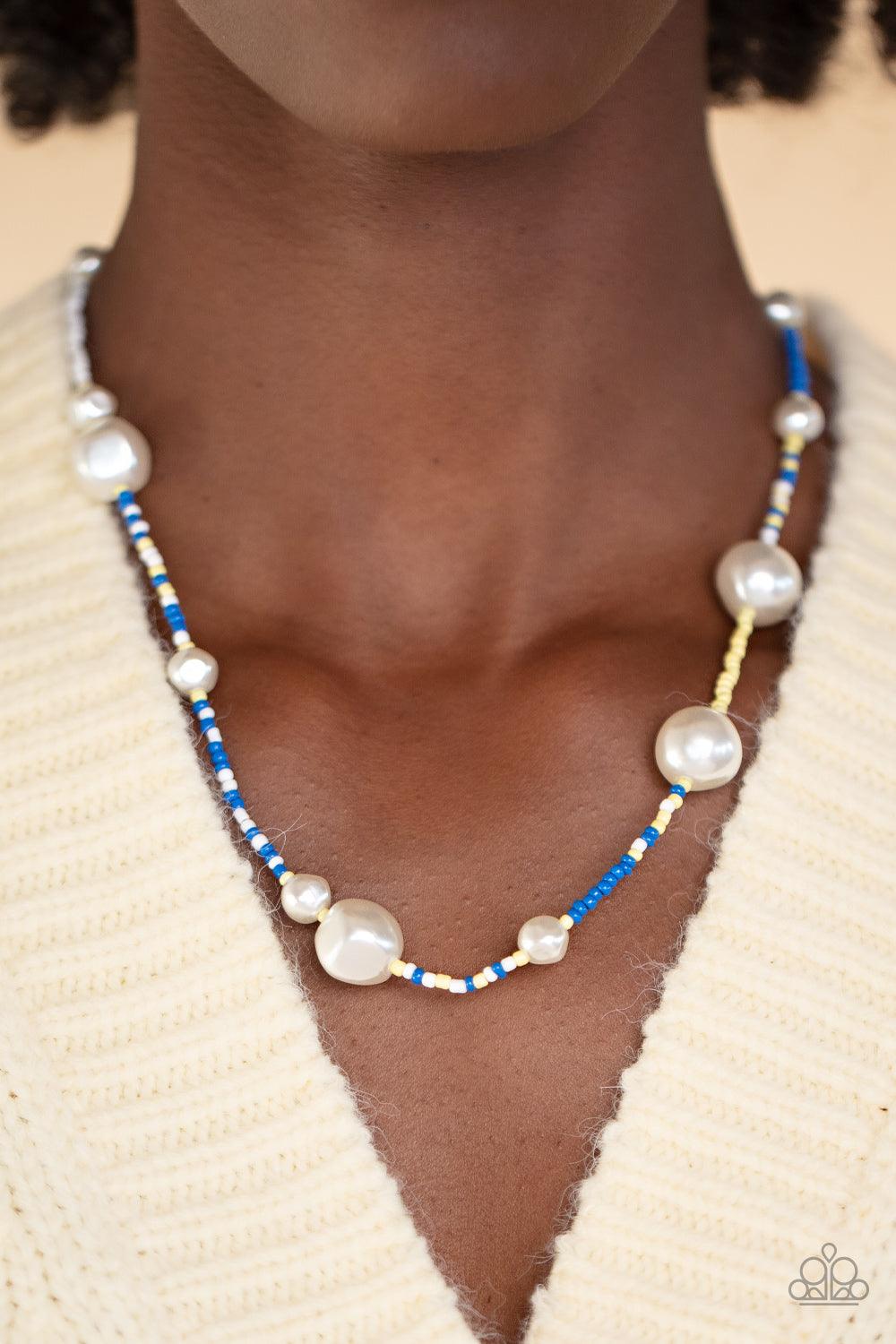 Modern Marina Blue Necklace - Jewelry by Bretta
