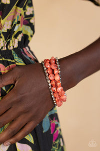 Seaside Siesta Orange Bracelet - Jewelry by Bretta