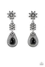 Floral Fantasy Black Earrings - Jewelry by Bretta