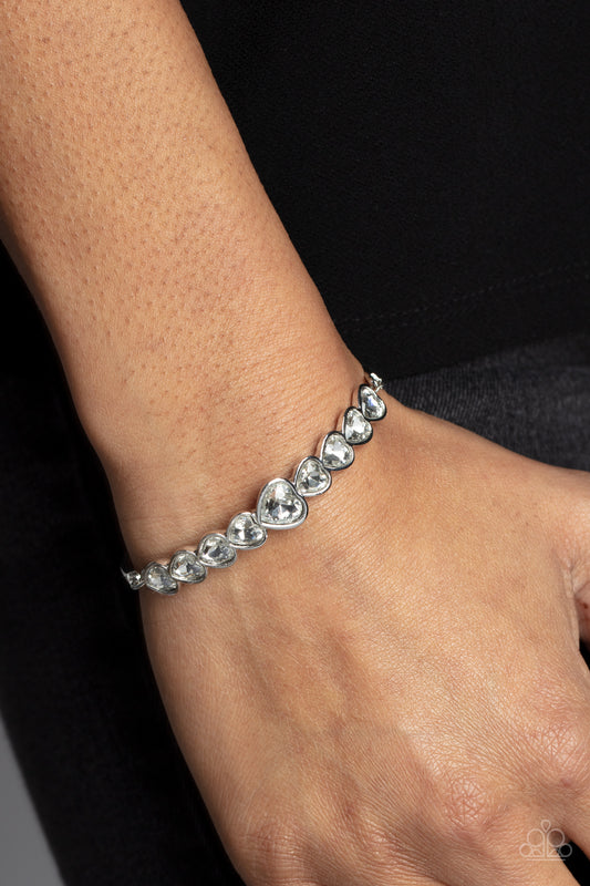 Lusty Luster White Bracelet - Jewelry by Bretta