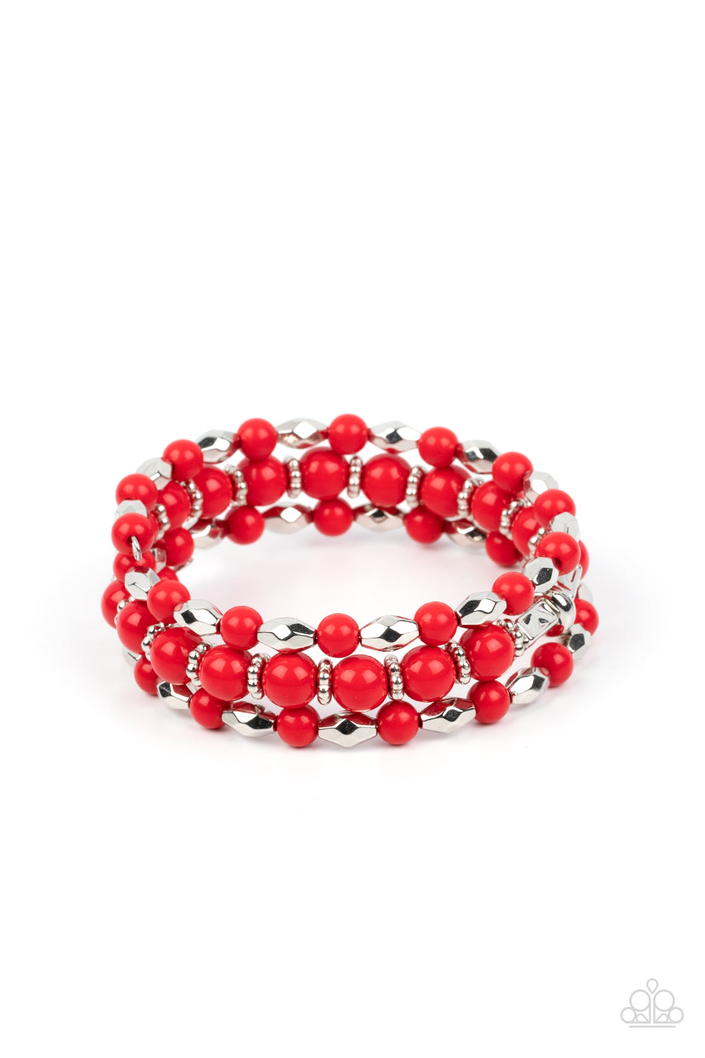 Colorfully Coiled Red Coil Bracelet - Jewelry by Bretta