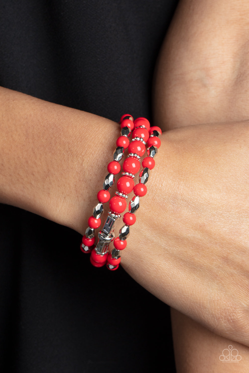 Colorfully Coiled Red Coil Bracelet - Jewelry by Bretta