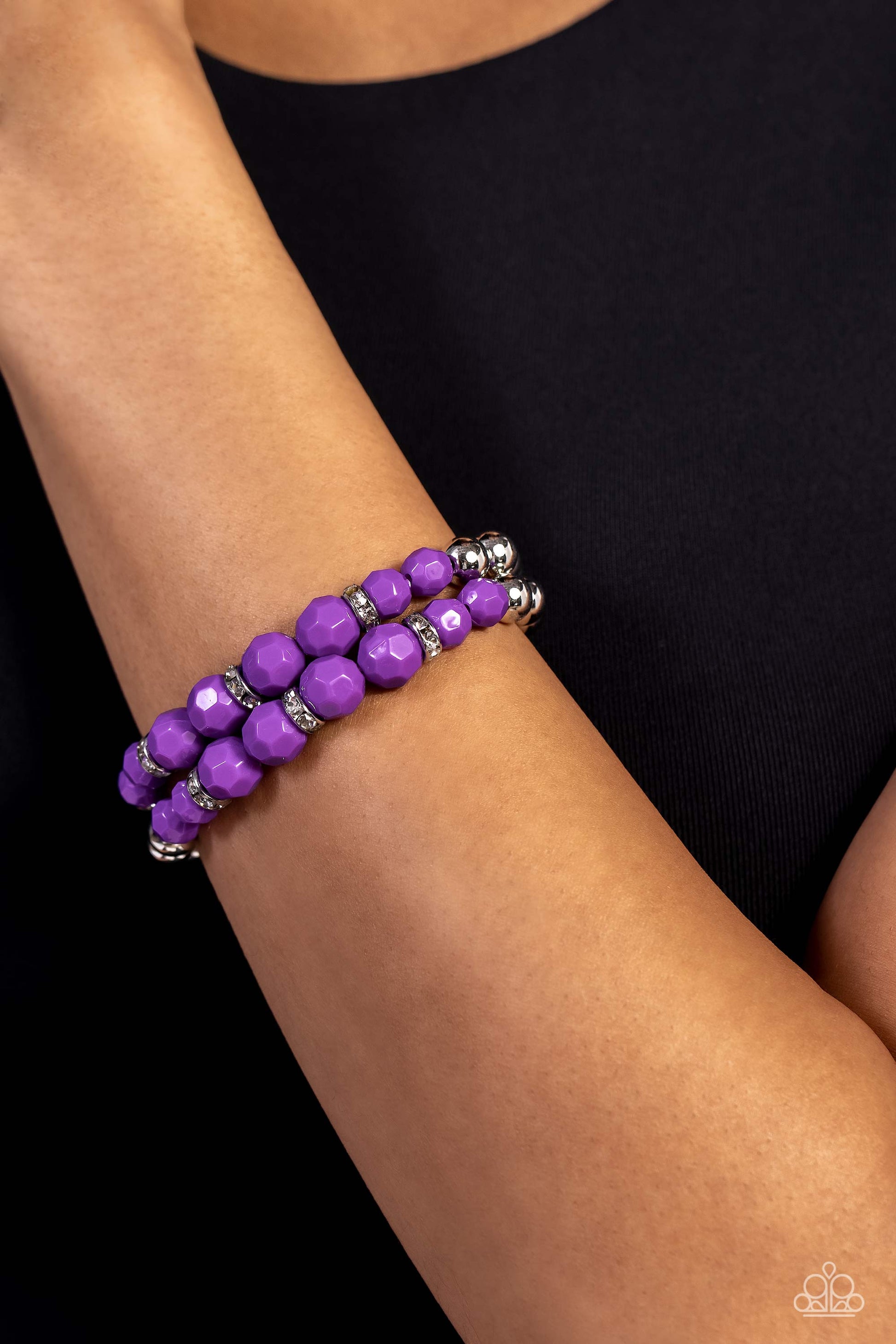 Two by Two Twinkle Purple Bracelets - Jewelry by Bretta