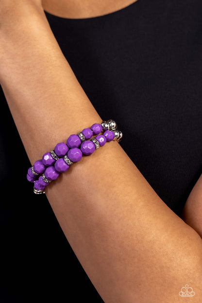 Two by Two Twinkle Purple Bracelets - Jewelry by Bretta