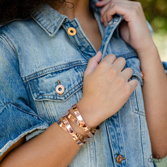 Industrial Imagination Copper Bracelet - Jewelry by Bretta