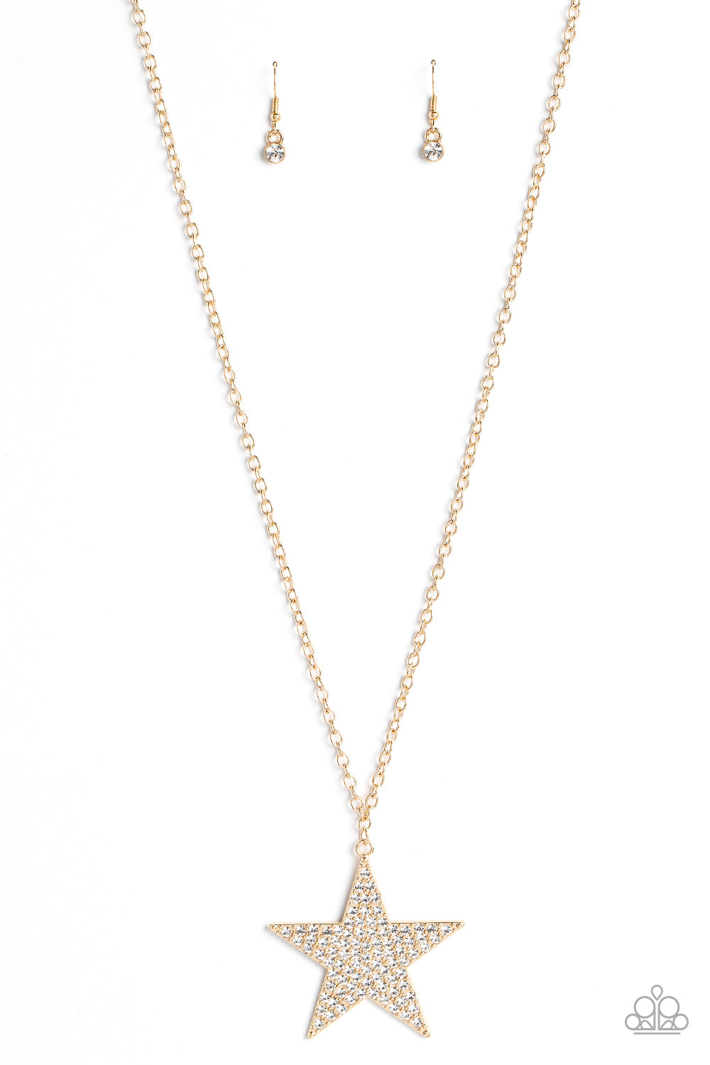 Rock Star Sparkle Gold Necklace - Jewelry by Bretta