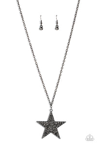 Rock Star Sparkle Black Necklace - Jewelry by Bretta