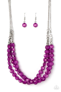 Pacific Picnic Purple Necklace - Jewelry by Bretta