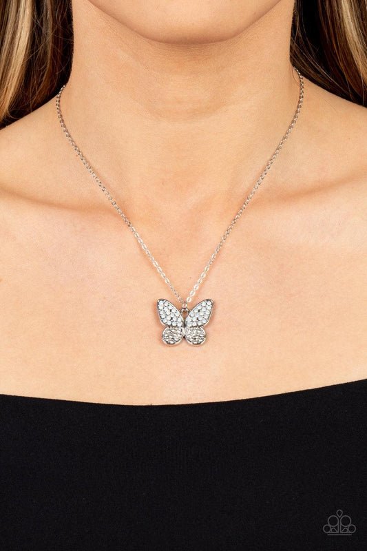 Flutter Forte White Necklace - Jewelry by Bretta