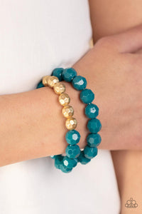Grecian Glamour Blue Bracelet - Jewelry by Bretta
