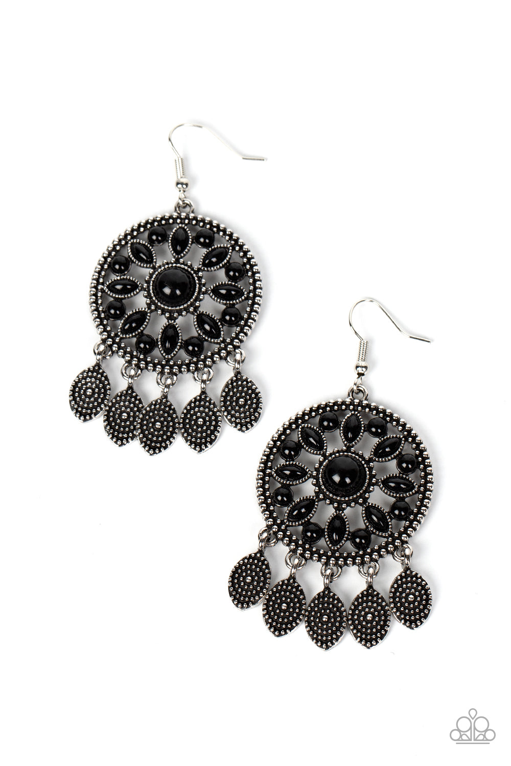 Black Oxidised Earrings - Trink Wink Jewels