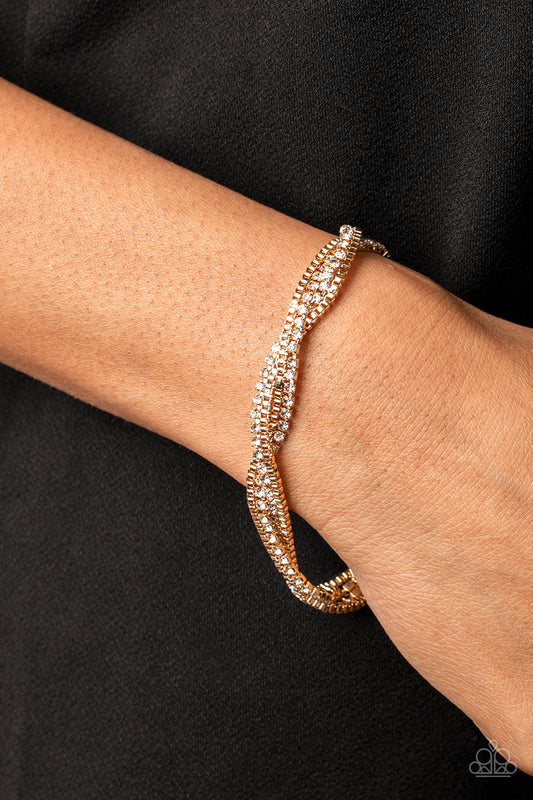Box Office Bling Gold Bracelet - Jewelry by Bretta