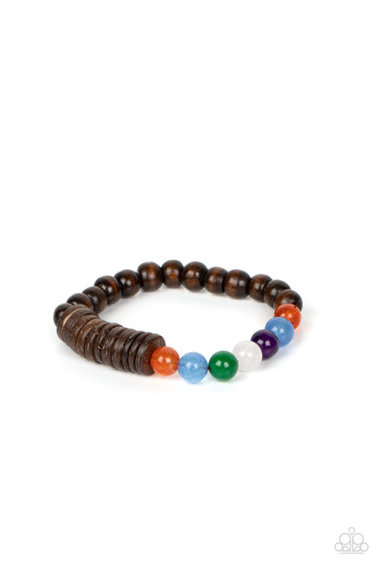 Tropical Kaleidoscope Brown Bracelet - Jewelry by Bretta