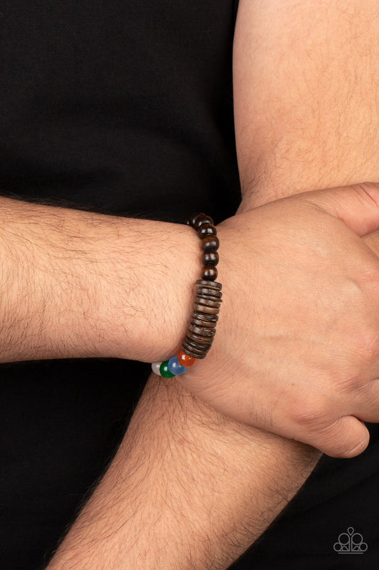 Tropical Kaleidoscope Brown Bracelet - Jewelry by Bretta