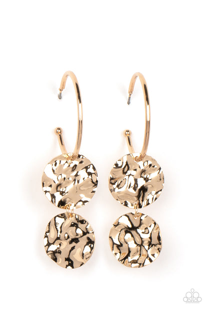 Sending Shock Waves - Gold Earrings - Jewelry by Bretta