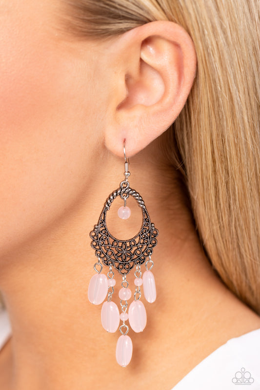 Botanical Escape Pink Earrings - Jewelry by Bretta
