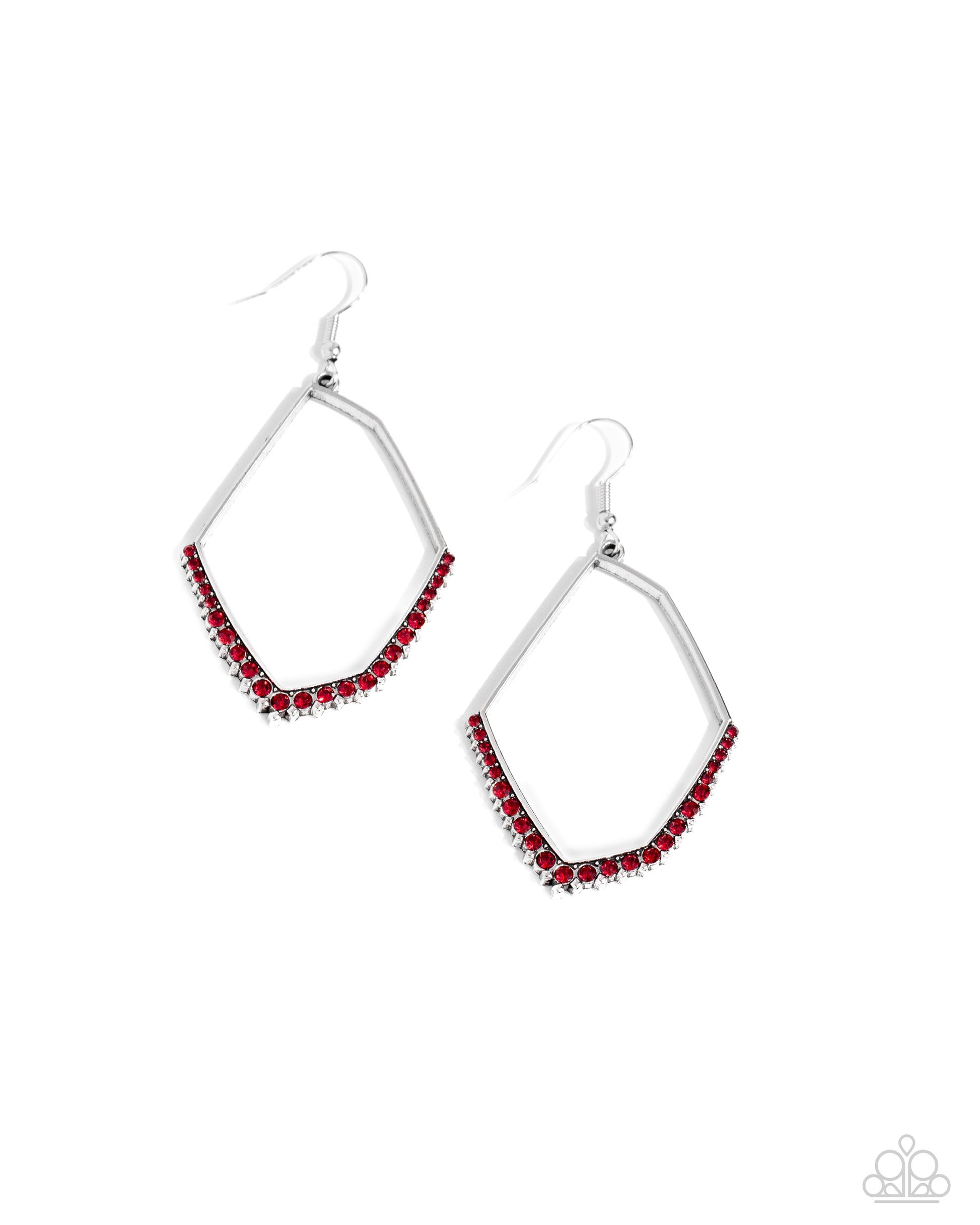 Bent on Success Red Earrings - Jewelry by Bretta