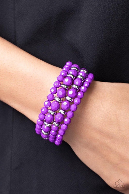 Its a Vibe Purple Coil Bracelet - Jewelry by Bretta