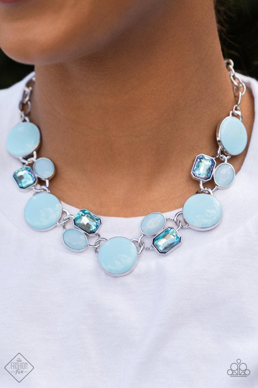 Dreaming in MULTICOLOR Blue Necklace - Jewelry by Bretta