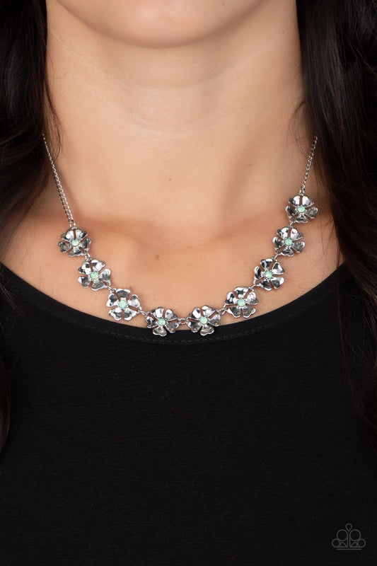 Petunia Palace Green Necklace - Jewelry by Bretta