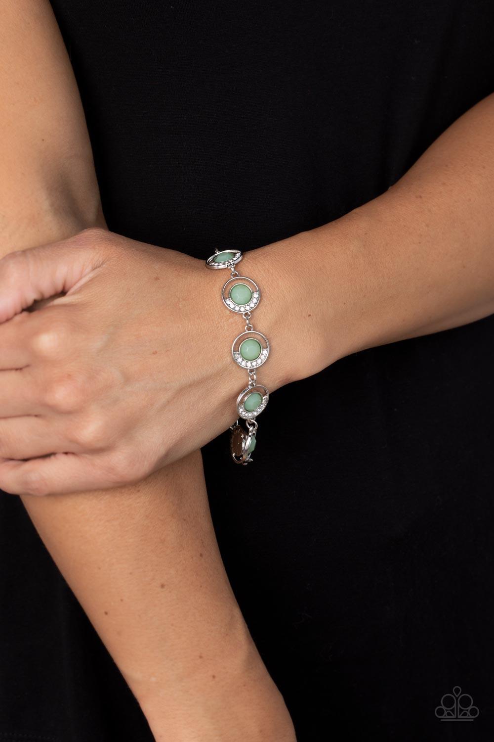 Twinkling Trajectory Green Bracelet - Jewelry by Bretta