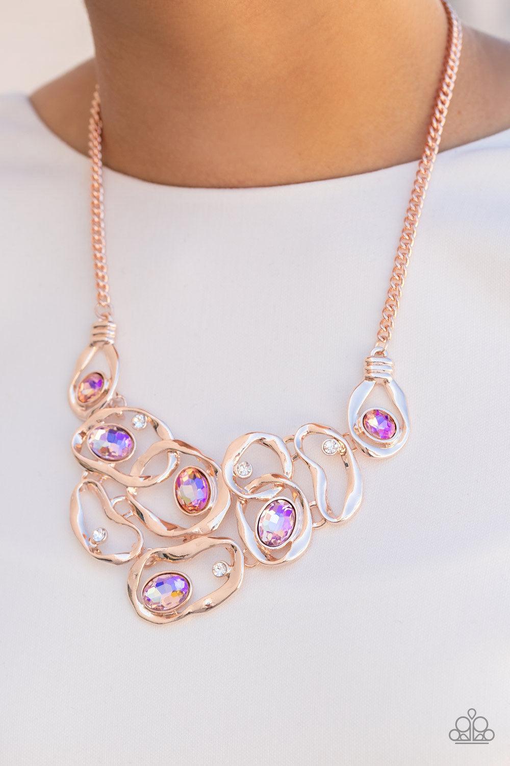 Warp Speed Rose Gold Necklace - Jewelry by Bretta - Jewelry by Bretta