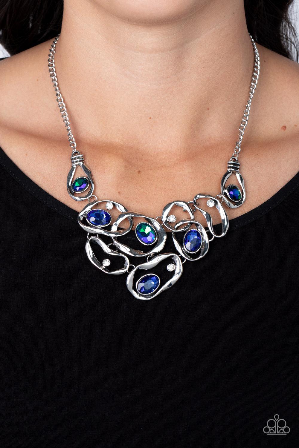 Warp Speed Blue Necklace - Jewelry by Bretta