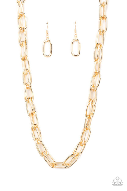 Tough Call - Gold Necklace - Jewelry by Bretta