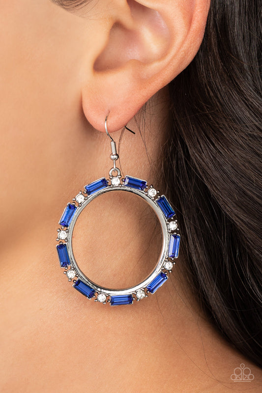 Gritty Glow Blue Earrings - Jewelry by Bretta