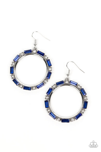 Gritty Glow Blue Earrings - Jewelry by Bretta