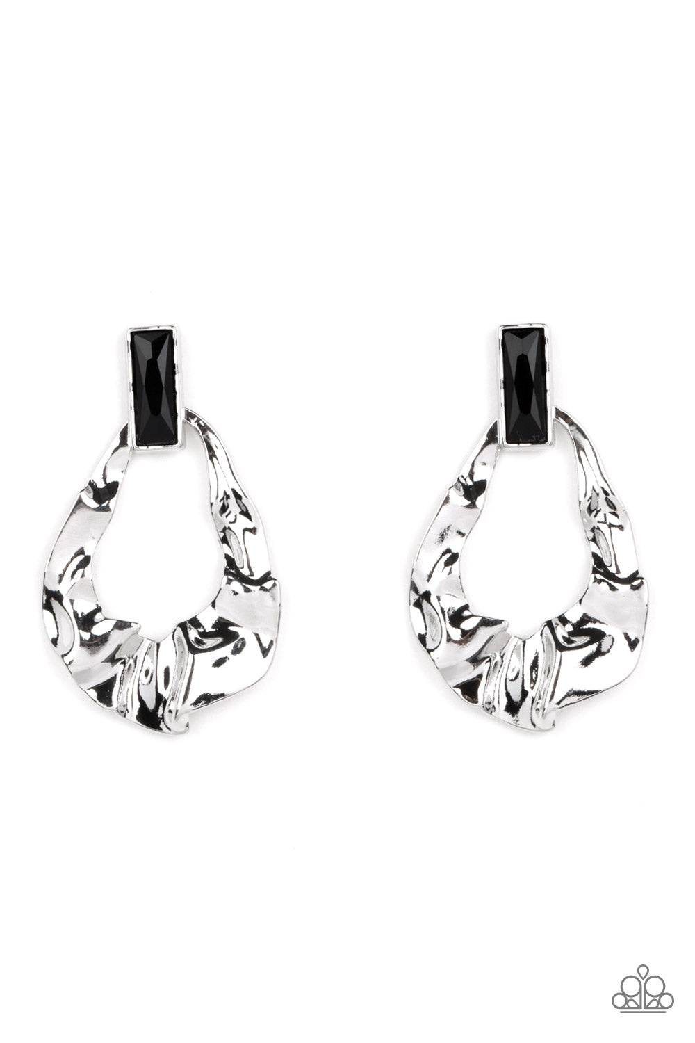 Metro Meltdown Black Earrings - Jewelry by Bretta