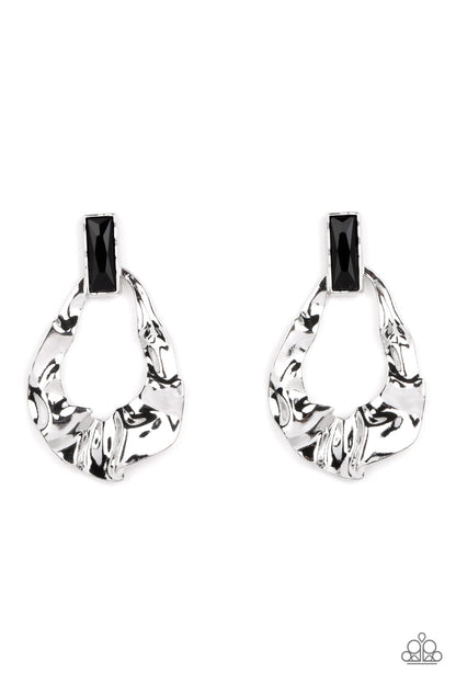Metro Meltdown Black Earrings - Jewelry by Bretta